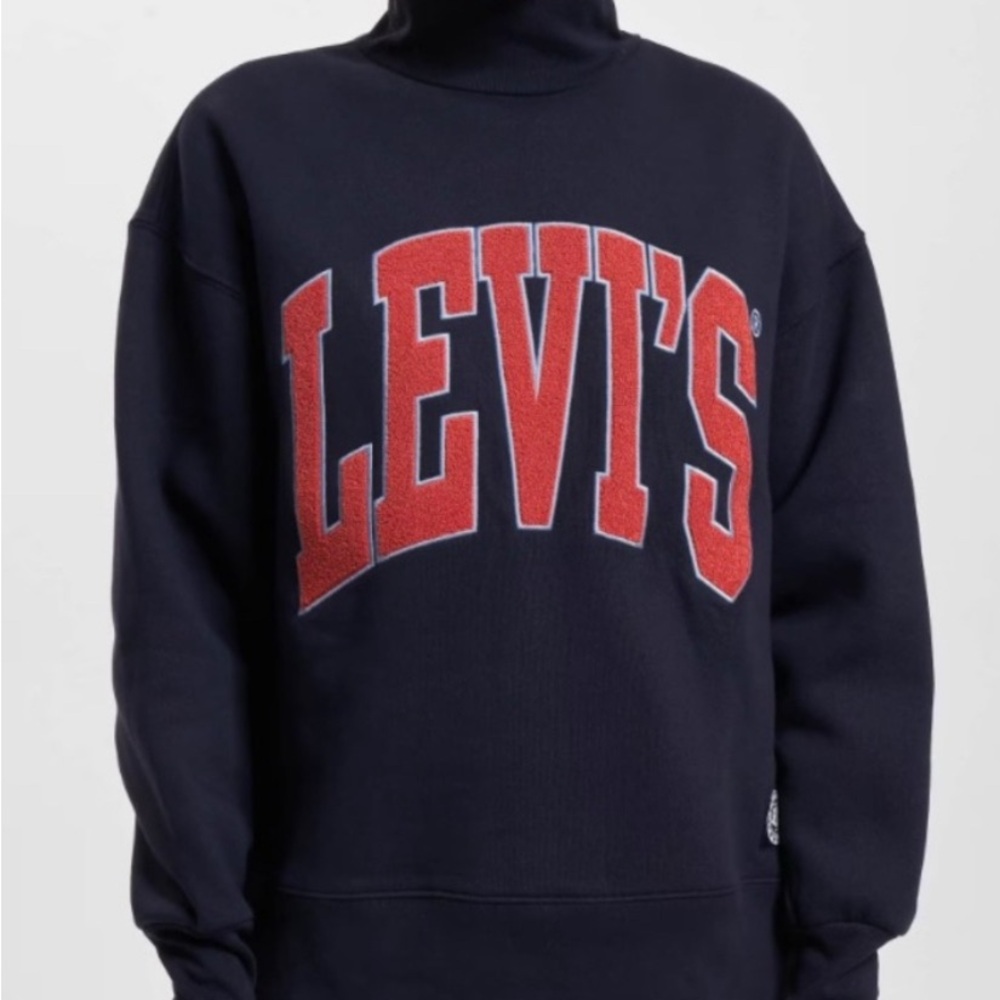 Levis Graphic Gardenia mock neck sweatshirt